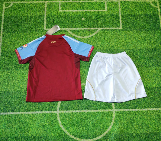 Aston Villa 25/26 Season Kids Kit