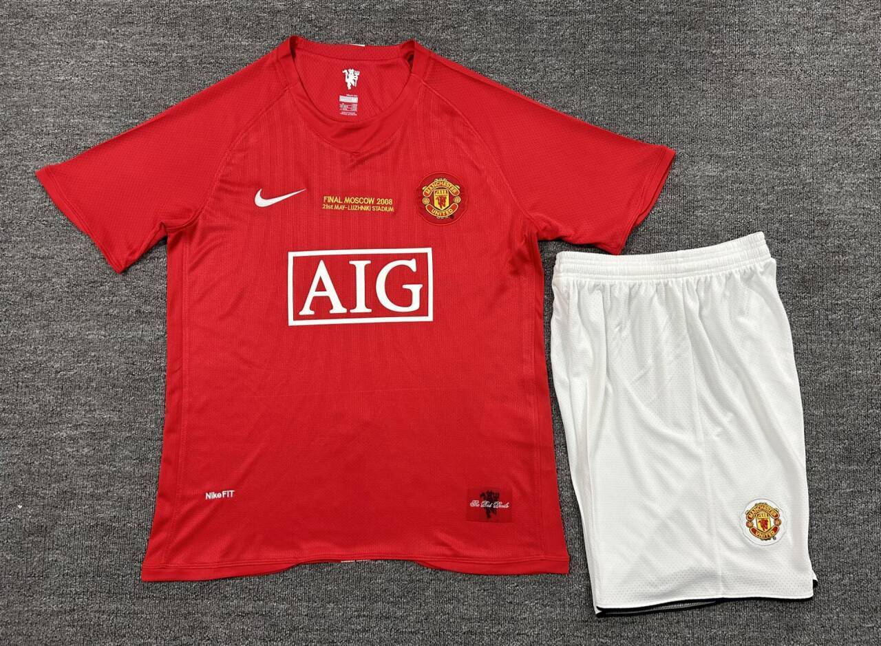 Manchester United Champions League final 07/08 Season Home Mens Kit
