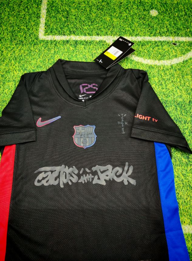 Barcelona X Travis Scott Away Kids Kit
