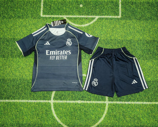 Real Madrid 25/26 Season Away Kids KIt