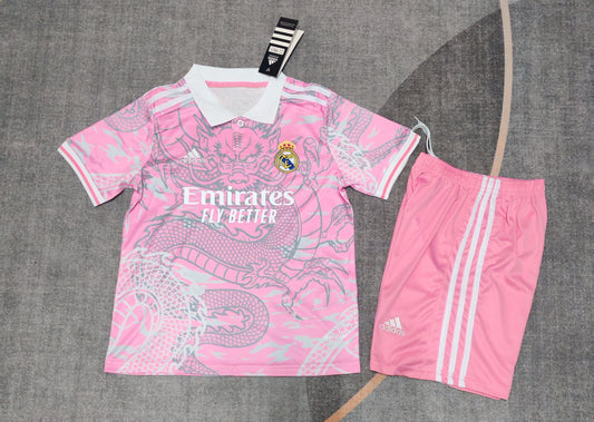 Real Madrid 23-24 Pink Dragon limited edition Kid Jersey