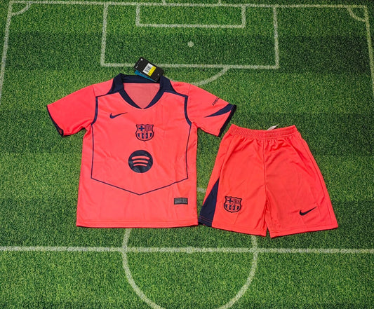 Barcelona 25/26 Season Away Kids Kit