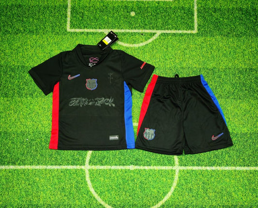 Barcelona X Travis Scott Away Kids Kit