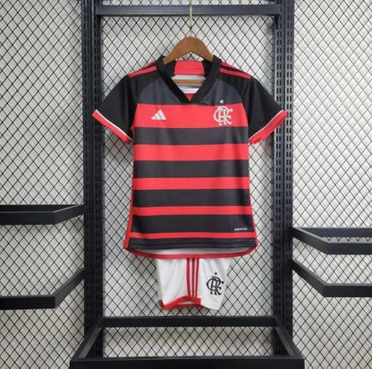 CR Flamengo 24/25 Season Home kids kit