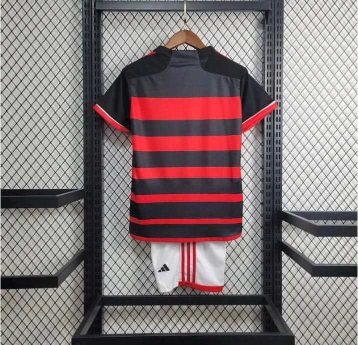 CR Flamengo 24/25 Season Home kids kit